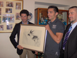 San Giovanni Rotondo NET - Matteo Marzotto con Michele Pirro e Stefano De Bonis